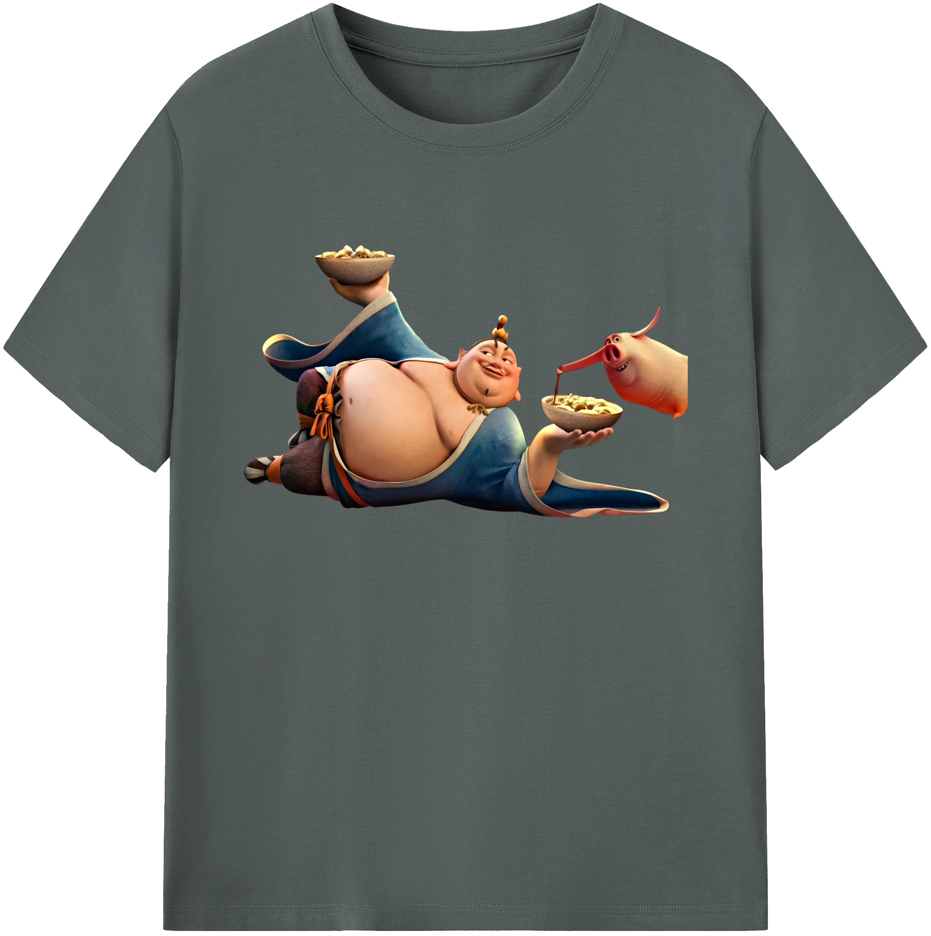 （画像用） Ne Zha 2 ナタ 魔童の大暴れ 綿100％ メンズ半袖Tシャツ｜肌触りやわらか＆通気性